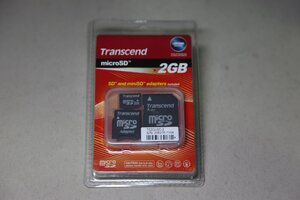 Transcend トランセンド TS2GUSD-2 microSD 2GB SD and miniSD adapters 未開封★1087