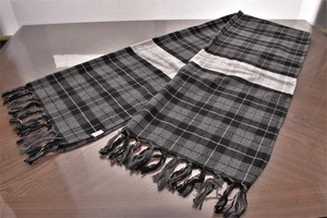 uniform experiment ユニフォームエクスペリメント WHITE LINE FLANNEL CHECK STOLE フランネル チェック ストール マフラー 未使用 希少