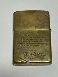 本体のみ　1982年　ブラス　コメモラティブ　サイン　zippo　USED現状品