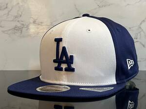 【未使用品】62C★NEW ERA ニューエラ 9FIFTY×MLB ロサンゼルス・ドジャース Los Angeles Dodgers コラボ フラットキャップ《FREEサイズ》