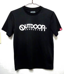 ●OUTDOOR PRODUCTS アウトドアプロダクツ / ロゴプリント・半袖Tシャツ・プラクティスシャツ・ブラック・サイズ：M / USED