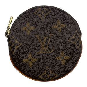 1円〜◇ 【送料230円】LOUIS VUITTON ルイヴィトン M61926 モノグラム ポルトモネ ロン コインケース コインパース 小銭入れ ブラウン系