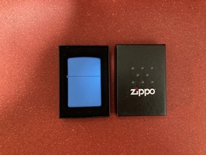 Zippo #21124 REG BLUEBERRY MATTE 新品未使用品！