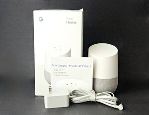 ★美品★ Google Home グーグルホーム GA3A00538A16 スマートスピーカー アシスタント 音楽再生 天気予報 ニュース HMY