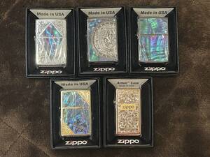 ZIPPO 貝・シェル・armorスリム　5個セット