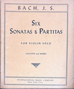 バッハ 無伴奏ヴァイオリンのためのソナタとパルティータ (ヴァイオリンソロ)輸入楽譜 Bach Six Sonatas & Partitas for Violin Solo 洋書