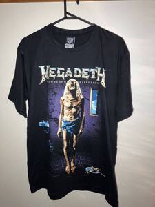 MEGADETH メガデス　バンドT 半袖 Tシャツ L バンティー　バンT メタルロックrock