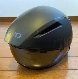 GIRO AERO HEAD ULTIMATE M フルカーボン　レンズ2枚　美品中古　TT タイムトライアル　トラック競技