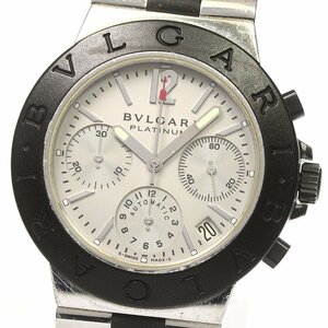 ブルガリ BVLGARI AC38P クロノグラフ 自動巻き メンズ 保証書付き _740380【ev15】