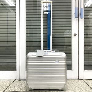 【リモワ×アナ】基準内 RIMOWA×ANA トパーズ ビジネストローリー 2輪 985 04 スーツケース キャリーケース バッグ アルミニウム メンズ