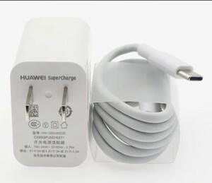 Huawei 5A SuperCharge純正スーパーチャージホワイト22.5W ACアダプター 急速充電 USBコンセント Quick チャージャー