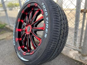 ハイエース 200系 18インチ タイヤホイール 車検対応 BD12 TOYO H30 225/50R18 4本セット 1台分