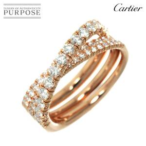 カルティエ Cartier エタンセル ドゥ #50 リング ダイヤ K18 PG 750 指輪 Etincelle Diamond Ring【証明書付き】 90235019