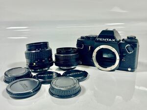 【1円スタート】【シャッター動作可】PENTAX ペンタックス フィルムカメラ LX レンズ2点 SMC PENTAX-M1:1.7 50mm PENTAX-A MACRO1:2.8 50mm