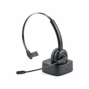 サンワダイレクト Bluetooth ヘッドセット 充電スタンド付き 通話約20時間 軽量 コールセンター向け Bluetooth5.0 音
