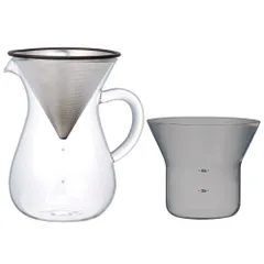 4cups_ステンレス_単品 KINTO (キントー) SCS コーヒーカラフェセット 4cups ステンレス 電子レンジ・食洗機対応 ギフト プレゼント 27621