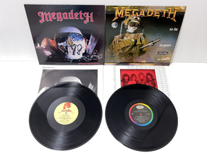 LP レコード MEGADETH メガデス Killing is my business...and business is good / So Far So Good: So What 2枚セット 