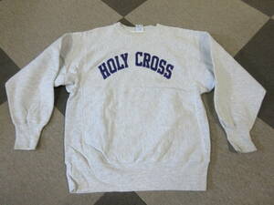 90s Champion リバースウィーブ カレッジ L メキシコ製 Holy cross 大学 ヴィンテージ オールド スウェット トレーナー reverse weave