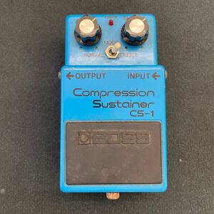 【希少】BOSS CS-1 銀ネジ 透明スイッチ 箱付き made in japan vintage compression sustainer コンプ エフェクター エレキギター