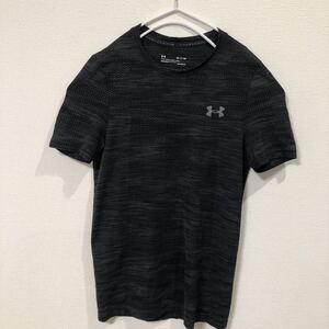 ★アンダーアーマー UNDER ARMOUR 半袖 Tシャツ ヒートギア Sサイズ UAバニッシュシームレスショートスリーブ カモ柄1325623