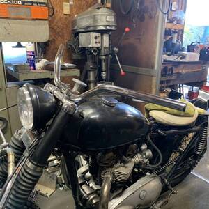 トライアンフ　ミリバー　ハンドル　 BSA　 ノートン　ＴＲ6　Ｔ120　ビンテージ　ダート　モトクロス　(WW84190)