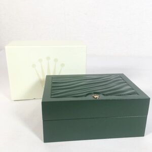 【状態良好/外箱あり】ROLEX ロレックス 時計 空箱 BOX 緑 グリーン アクセサリーケース