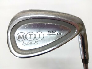 ☆【単品ウェッジ】PRGR プロギア MTI type-S 58度 13 SI シャフトフレックス不明 メンズ右