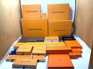 HERMES LOUIS VUITTON CHANEL エルメス ルイヴィトン シャネル 空箱 大量 30点 まとめ ケース BOX 保存箱 大中小 小物 シューズ バッグ時計