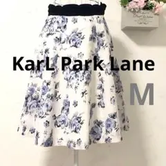 【美品A】KarL Park Lane スカート 花柄 サイズ9号 総柄