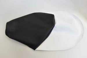 縫製済 FTR223 シート レザー 表皮 生地 黒 白 seat leather black white cover honda