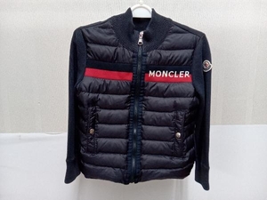 MONCLER MAGLIA TRICOT CARDIGAN E19549400405 V9003 C−TIND−18−1026　モンクレール　ダウンカーディガン　ブラック　104cm