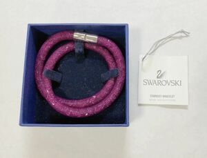 【質屋 尾張屋商店 東京】 ☆極美品☆ SWAROVSKI スターダストブレスレット 5102547 バングル チョーカー