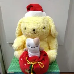 ポムポムプリン クリスマス サンタクロース ぬいぐるみ ダンスドール　マフィン