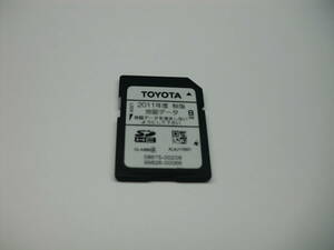 ジャンク扱い　TOYOTA　2011年度　秋版　地図データ　8GB　SDHCカード　SDカード ナビ