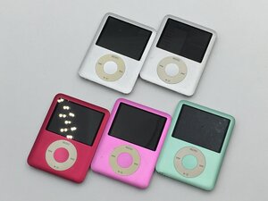 ♪▲【Apple アップル】iPod nano 第3世代 MB453J MB253J MA978J 他 4 8GB 5点セット まとめ売り 0115 9