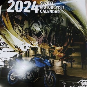 スズキ　SUZUKI モーターサイクル　壁掛けカレンダー2024年　令和6年