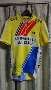 ミズノ　サイクルジャージ　AEROSHELL　AKIZUKI　９０－４　USED