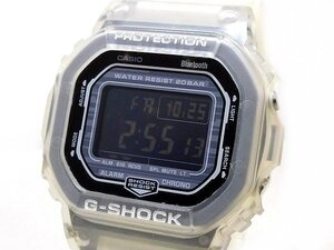 美品 CASIO カシオ DW-B5600 時計 ■ G-SHOCK ジーショック クリア ホワイト デジタル 腕時計 クォーツ メンズ □6J