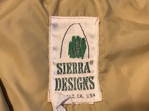 USA古着 ヴィンテージ SIERRA DESIGNS シエラデザイン ナイロン中綿ジャケット シェラ 肩ヨーク切換 USED アメリカ古着 中古 冬物アウター