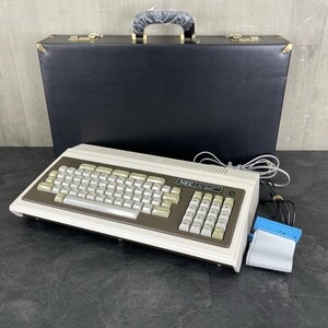 未チェック 【中古】NEC PC-8001 パーソナルコンピュータ 本体 ケーブル2本 ケース付き レトロ PC 通電確認済み /59641