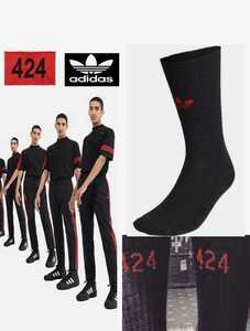 adidas 424 限定品 靴下 ソックス 黒 black レア サイズ 貴重 