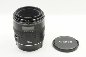 【適格請求書発行】Canon キヤノン EF 50mm F2.5 COMPACT MACRO 単焦点レンズ フルサイズ【アルプスカメラ】240502m