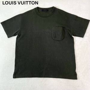 21ss LOUIS VUITTON ルイヴィトン　3Dポケット　モノグラム　半袖Tシャツ　メンズ　Lサイズ カーキ