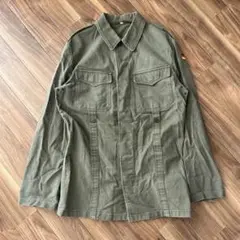 ドイツ軍服 ミリタリー シャツ ジャケット 古着