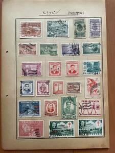 ④9 コレクター出品 フィリピン インドネシア カンボジア マラヤ連邦 王と王妃 記念切手 ヴィンテージ 大量 外国切手 アンティーク