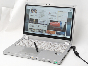 激安 タッチ 累積使用時間短 中古良品 ノートPC ペン付き Panasonic CF-MX5AFAVS 第6世代Core i5 高速SSD 無線 カメラ Windows11 Office