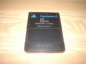 PS2 SONY 純正メモリーカード 8MB ブラック SCPH-10020 動作確認済