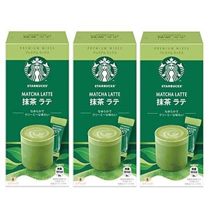 ネスレ スターバックスR プレミアムミックス 抹茶 ラテ スティックコーヒー 4P ×3箱