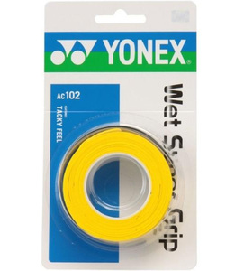 YONEX [ウェットスーパーグリップ 3本巻] AC102-004 イエロー