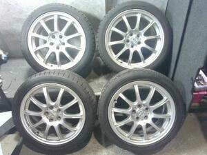 中古 冬 スタッドレスタイヤ 215/45R17 トーヨー ガリット GARIT G5 タイヤホイール 2022年製 4本セット